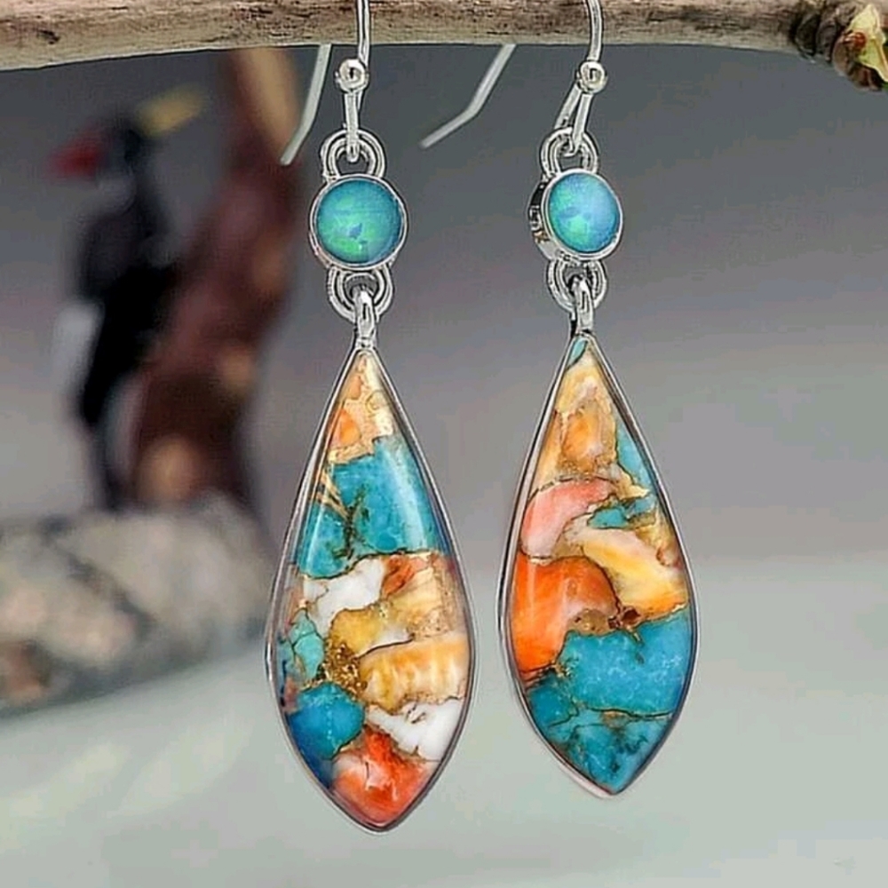 Geometric Drop Earrings